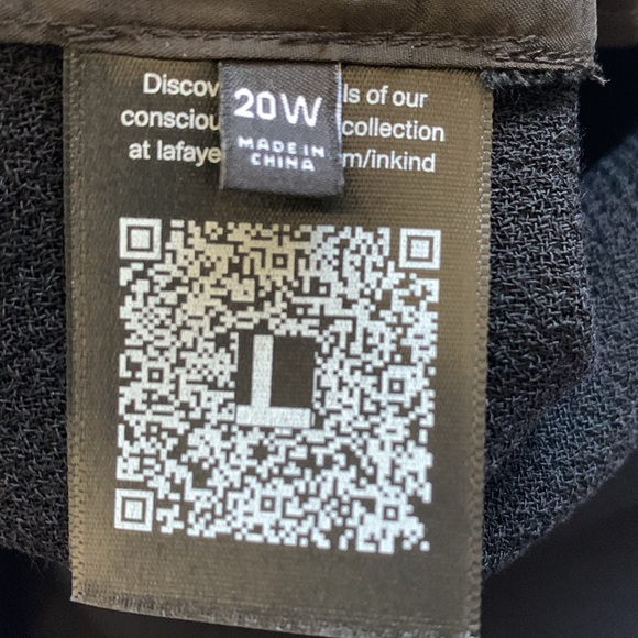 Lafayette 148 Wool Nouveau Crepe Dalton Pant 20W Black Excellent Condition - Picture 7 of 9